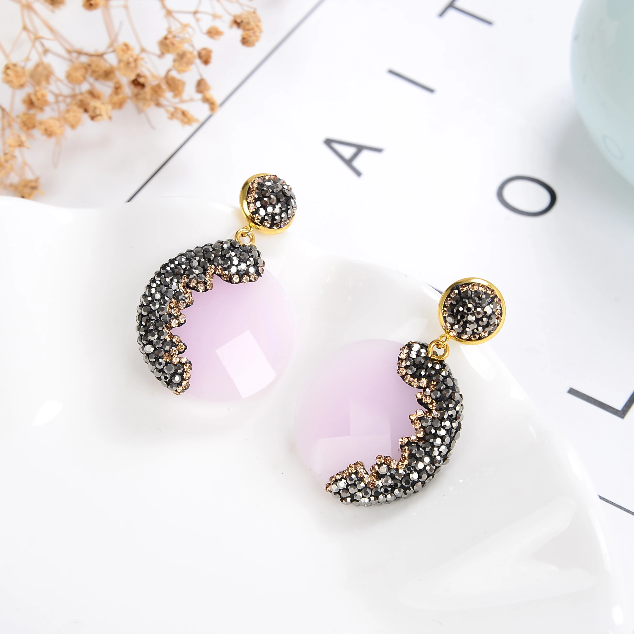 Рождество 2020 модные ювелирные изделия блестящие стразы круглые классические