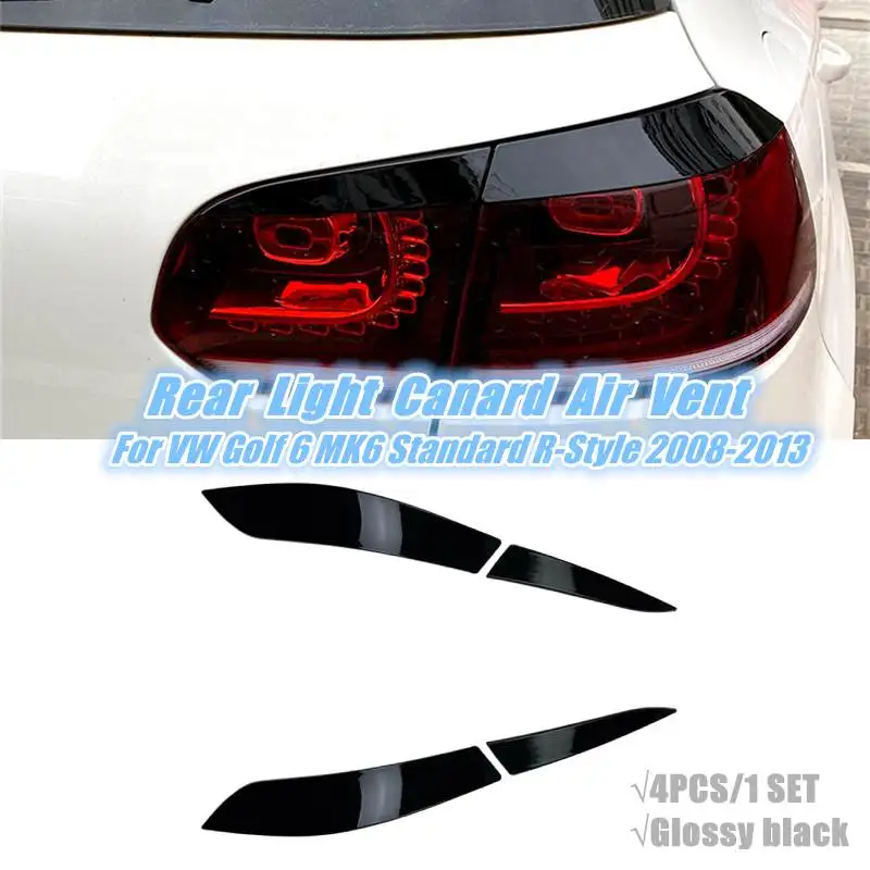 

4 шт., декоративные наклейки на задсветильник фару автомобиля VW Golf 6 VII MK6 Standard R-Style 2008-2013