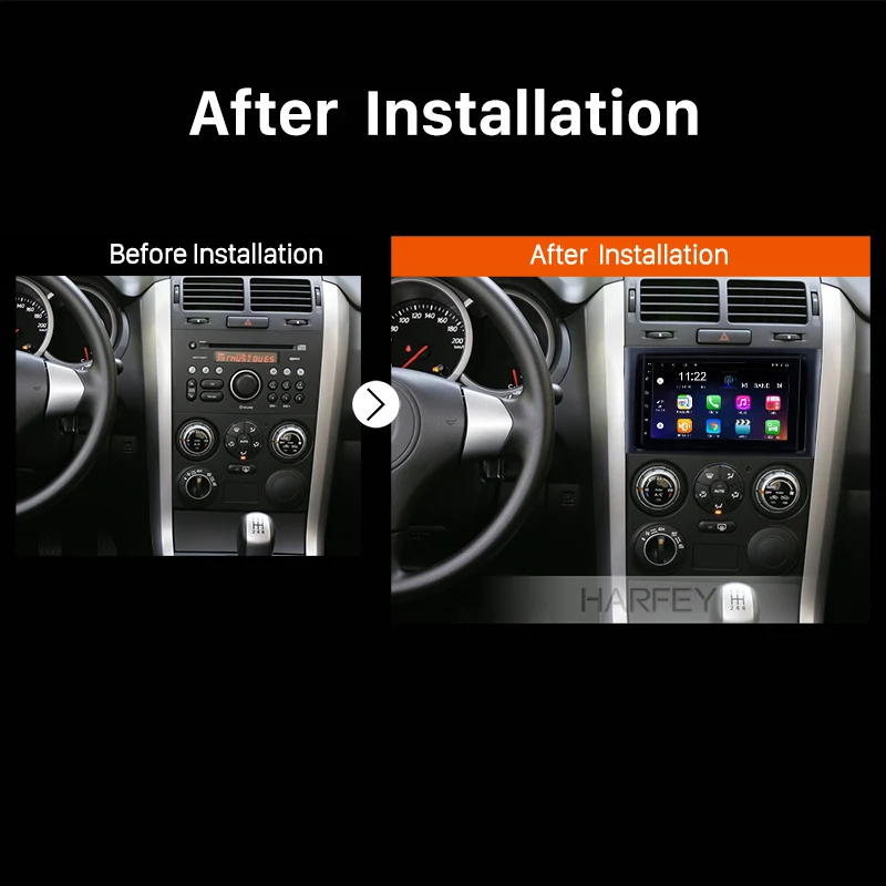 Harfey четырехъядерный Android 6 0 Автомобильный Радио Стерео 7 дюймов 2 din