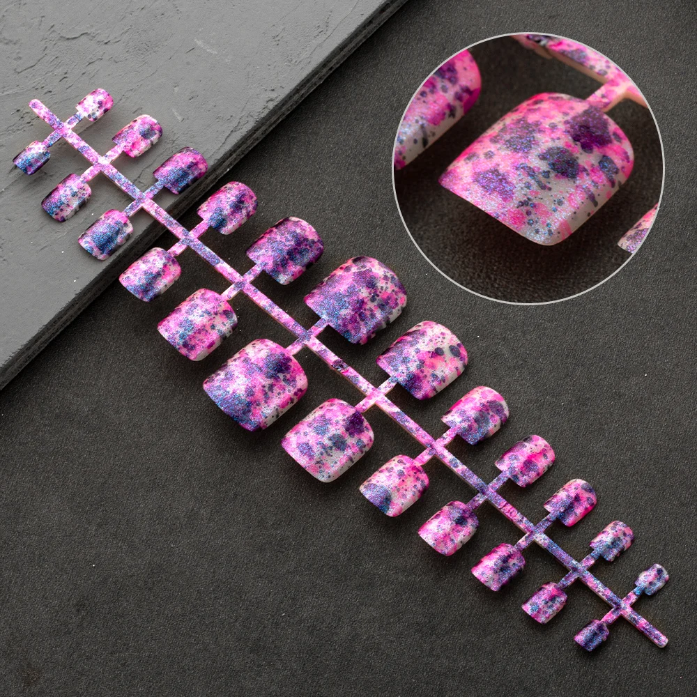 Накладные ногти для ногтей 1 шт. разноцветные с мерцающим блеском накладные