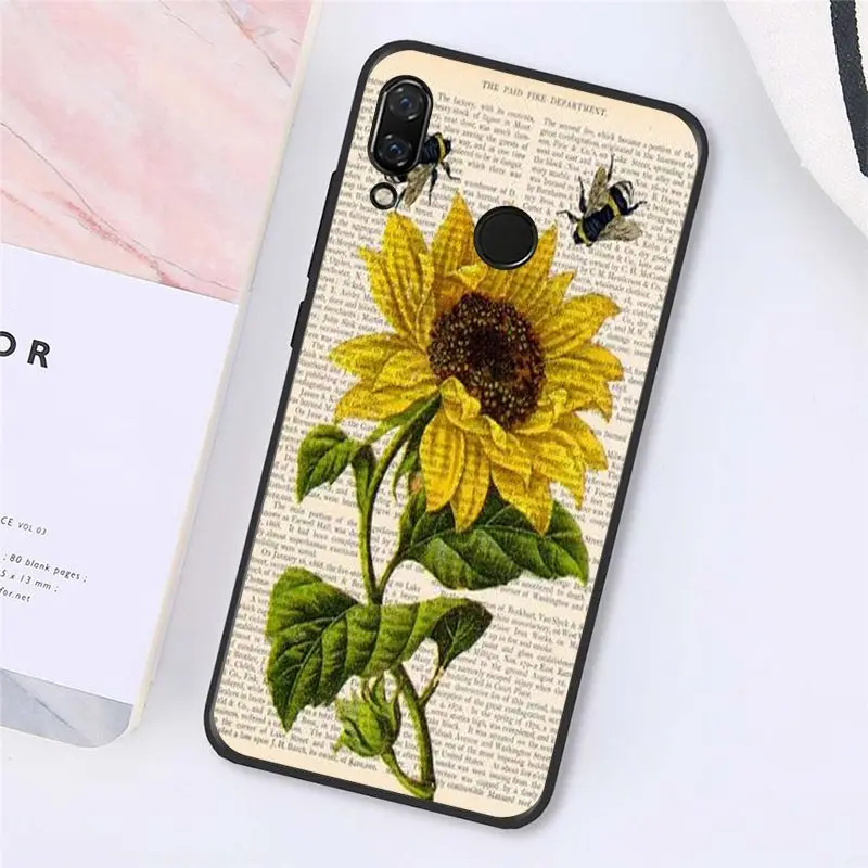 Чехол-книжка MaiYaCa с винтажным принтом цветущего цвета для телефона Xiaomi Redmi8 4X 6A 9 8A