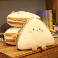 creative simulation sandwich plush pillow bread food cushion to send children cartoon plush toy gifts