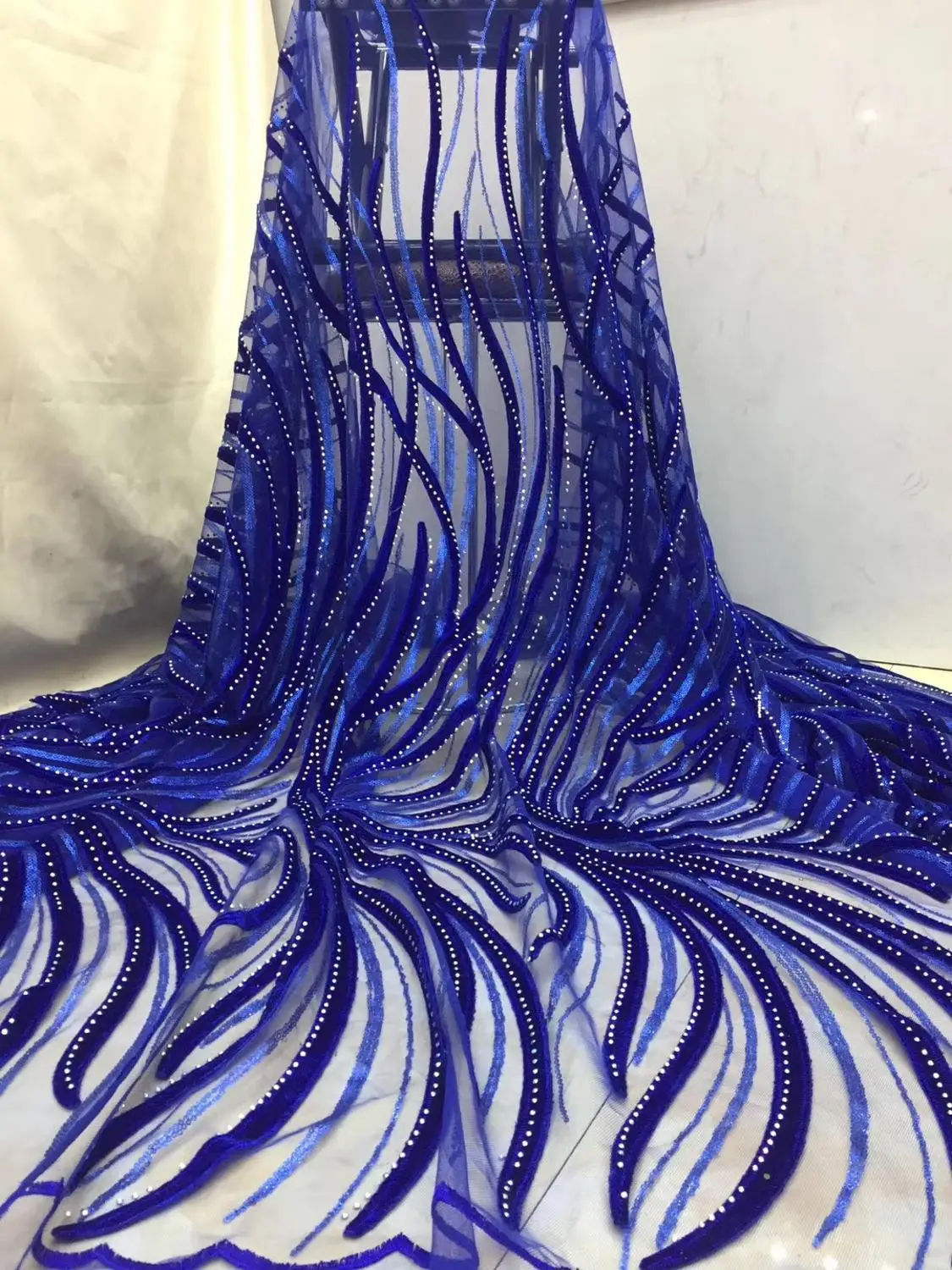 

Very soft Orange velvet Latest African Cord Lace Fabrics High Quality 2019 Nigerian Lace Fabric For Wedding African Lace Fabric