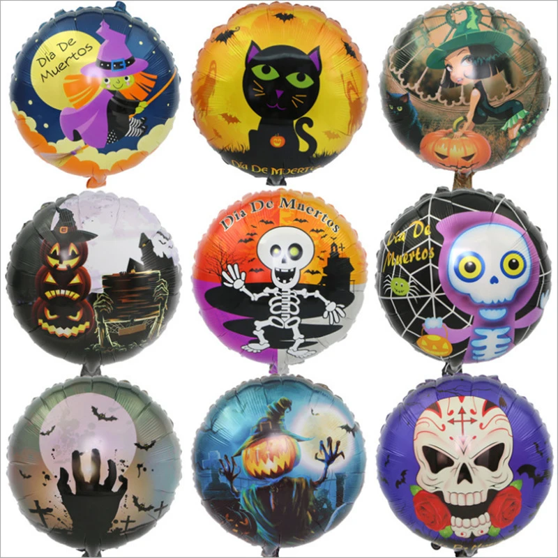 18 дюймовый фольгированный шар на Хэллоуин голова тыквы темативечерние НКА