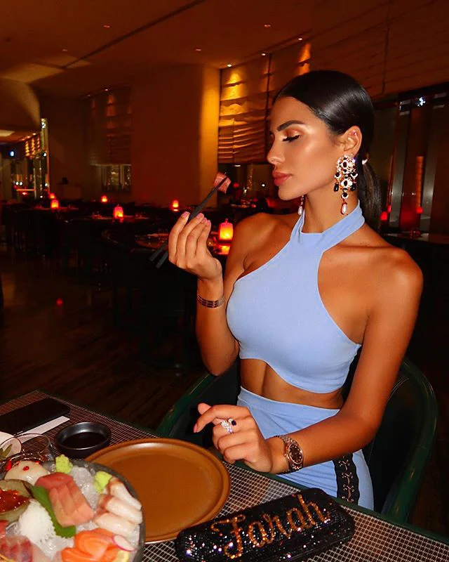 Топ качество Сексуальная Открытая спина Холтер небесно голубой 2 шт бандажный