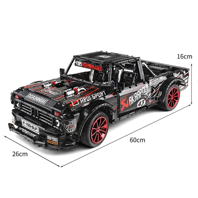 23016 2886 шт. F 150 Ford Mustang Hoonicorn гоночный автомобиль MOC 22970 FIT 34316 &quot конструкторные блоки