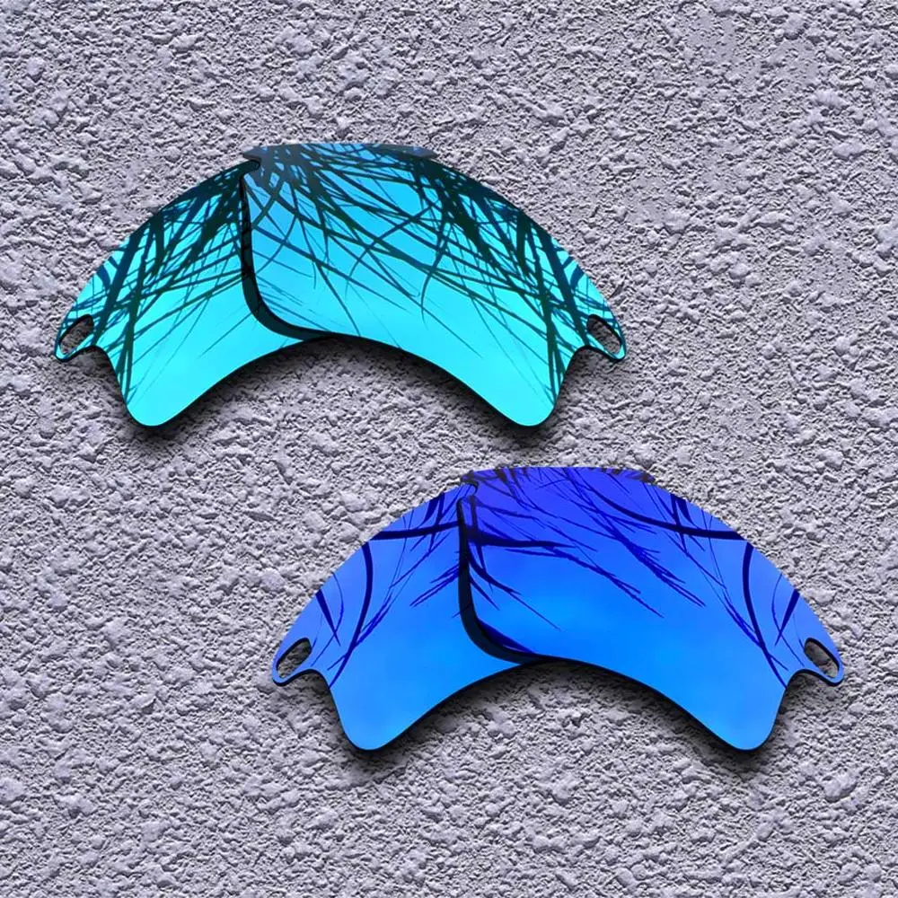 Blue-Purple 2 Pairs Polarized Replacement Lenses for Oakley Fast Jacket XL Sunglasses- Multiple Choices - Цвет линз: Blue-Purple