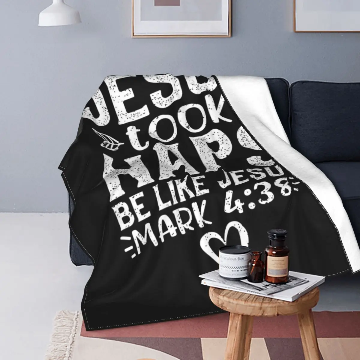 

Manta de lana a cuadros para cama, cubrecamas a cuadros, manta con estampado de Jesús, siestas y ser como Jesús