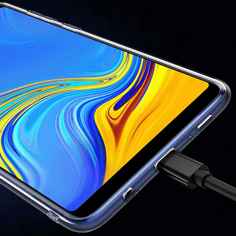 Кронштейн чехол s для samsung Galaxy A9 Pro роскошный Магнитный Автомобильный держатель Подставка прозрачный силиконовый чехол для samsung A9 Pro чехол