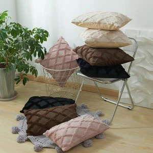 Cushion Covers Livingroom Pillowcase Pattern Design Cushion Cover New Nordic Plush Pillow Cover 30x50 45x45cm 40x40cm Decorative