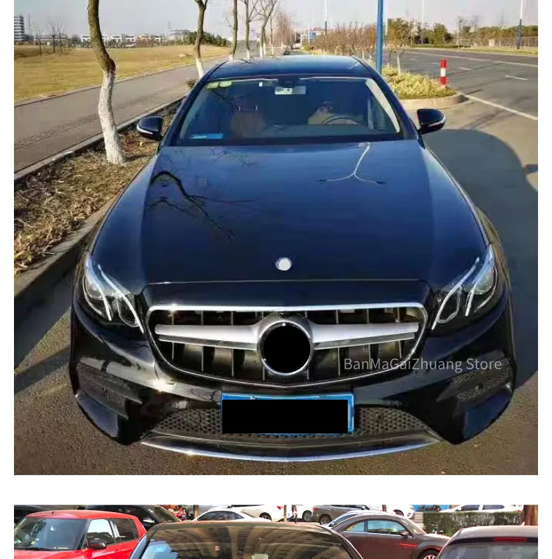 Решетка бампера для mercedes W213- E класс E200 E250 E300 E320 E350 Спортивная передняя решетка E63 стиль ABS