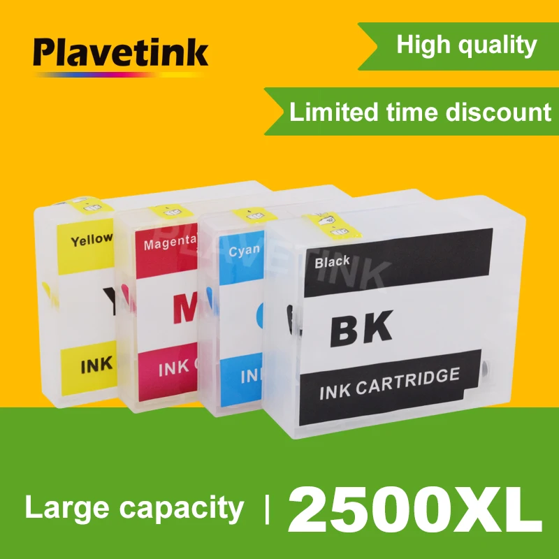 

Plavetink Ink Cartridge For Canon PGI-2500 XL Refill Cartridges For Canon PGI 2500 MAXIFY IB4050 Ib4150 MB5050 MB5150 Printer