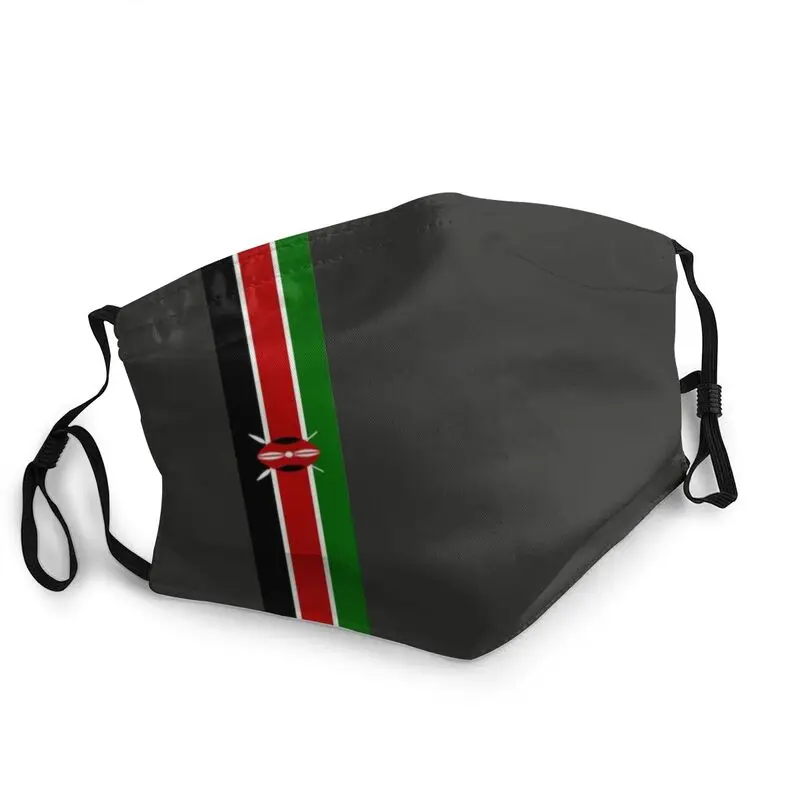 

Кения полосатый флаг маска для взрослых, унисекс, в виде противопылевая маска защитный респиратор дышащие сандалии с открытым носком и муфе...