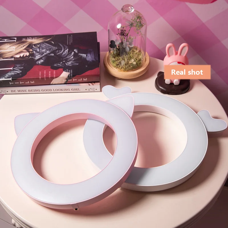 Милая светодиодная кольцевая лампа вспышка 28 см 11 дюймов с держателем для