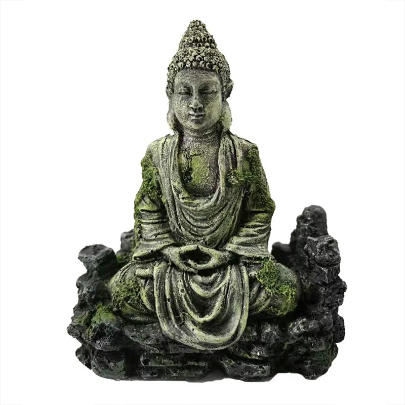 

Fish Tank Landscaping Decoration Crafts Resin Antique Lighthouse Buddha Statue Aquarium Set Package Foreign Trade