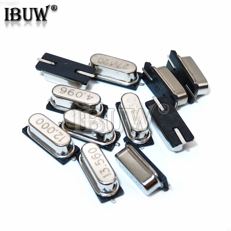 10 шт. 4 МГц 6 8 12 16 20 24 000 SMD кварцевые хрустальные резонатор пассивный генератор HC49S |