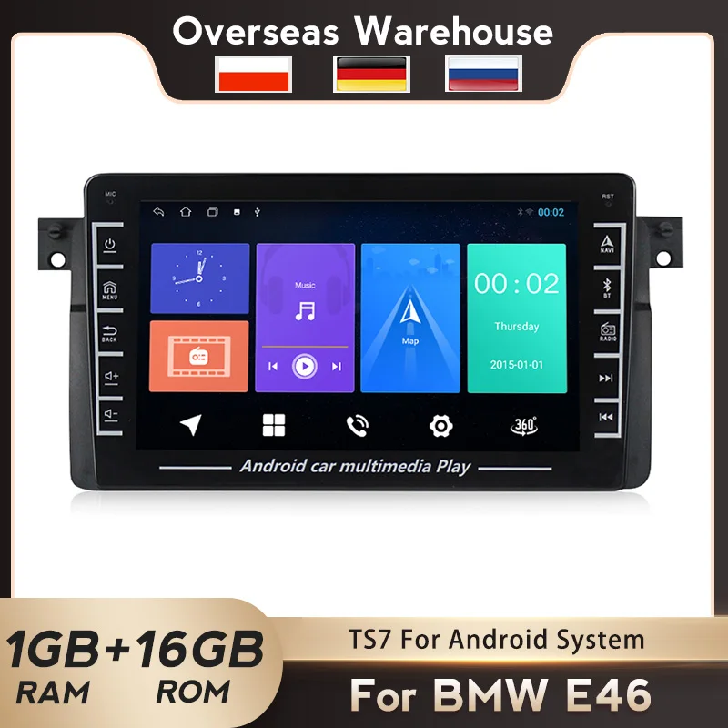 

1280*720 Android автомобильный радиоплеер для BMW E46 M3 Coupe 318/320/325/330/335 SWC Мультимедиа GPS навигация WIFI с камерой DVR BT