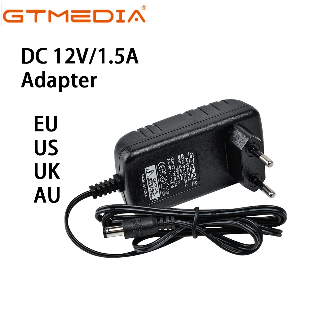 Адаптер GTMEDIA для ТВ-приставки 12 В/1 5 а постоянного тока вилка EU/UK/US/AU Для V8X/V8 Turbo/V9
