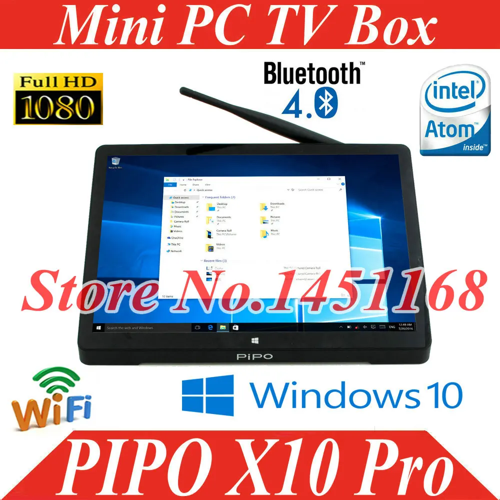 Мини ПК PIPO X10 Pro Intel Cherry Z8350 четырехъядерный Windows 10 ТВ бокс 8 дюймов Wifi BT компьютер