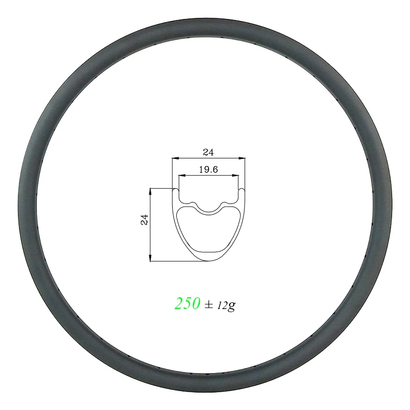250g 29er MTB XC SL 24 мм бескамерные карбоновые диски Глубокий UD 3K 12K матовый глянцевый 24H