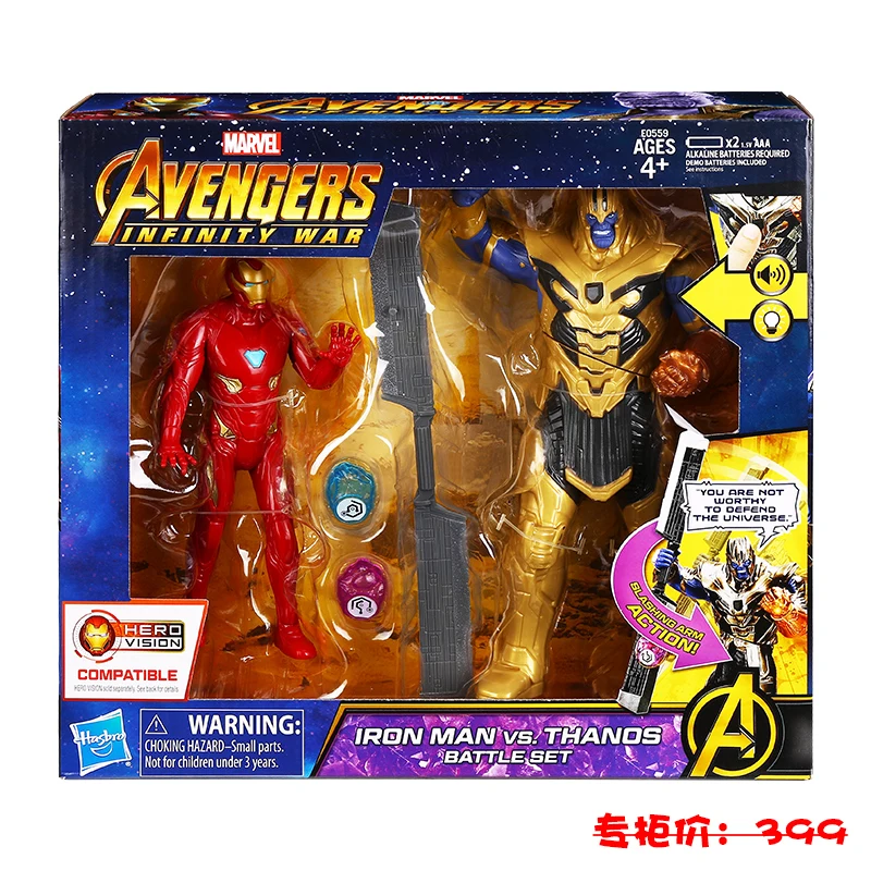 

21cm Hasbro marvel legends Avengers: Infinity War Iron Man Thanos Action PVC Collection Model Toy Anime Figure Toys For Kids