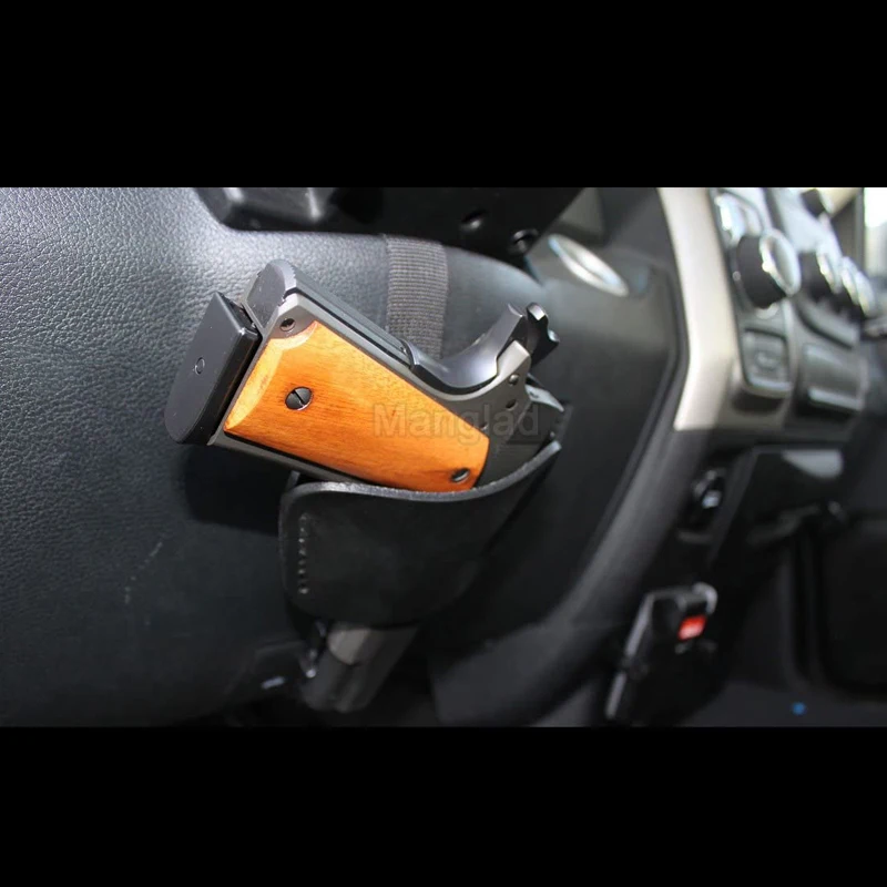 New Universal Adjustable Concealed Car Seat Pistol Holster Auto Accessories Vehicle Under Mattress Bed Pouch Hand Gun Holster