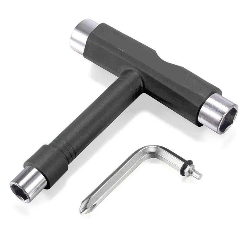 

Portable Professional All-in-one T-type Skate Tool Screwdriver Socket Multi-functional Skateboard Adjusting T-tool
