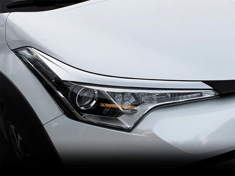 ABS Автомобильная передняя фара s-образная осветительная рамка Накладка для