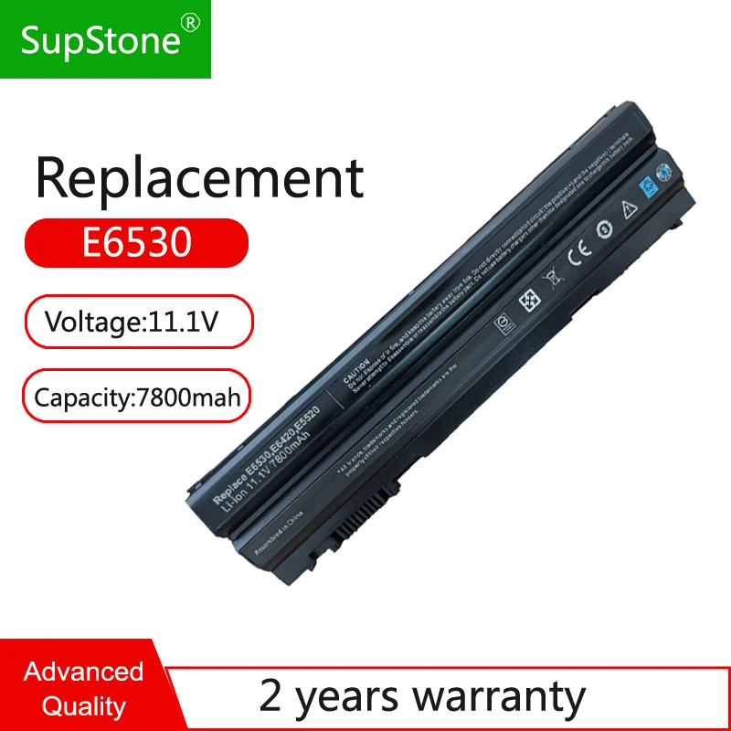 Батарея Supstone 9Cell T54FJ E6420 для Dell Latitude E5420 E5520 E6430 M5Y0X 8858X KJ321 P9TJ0 PRRRF T54F3 UJ499 009K6P 312