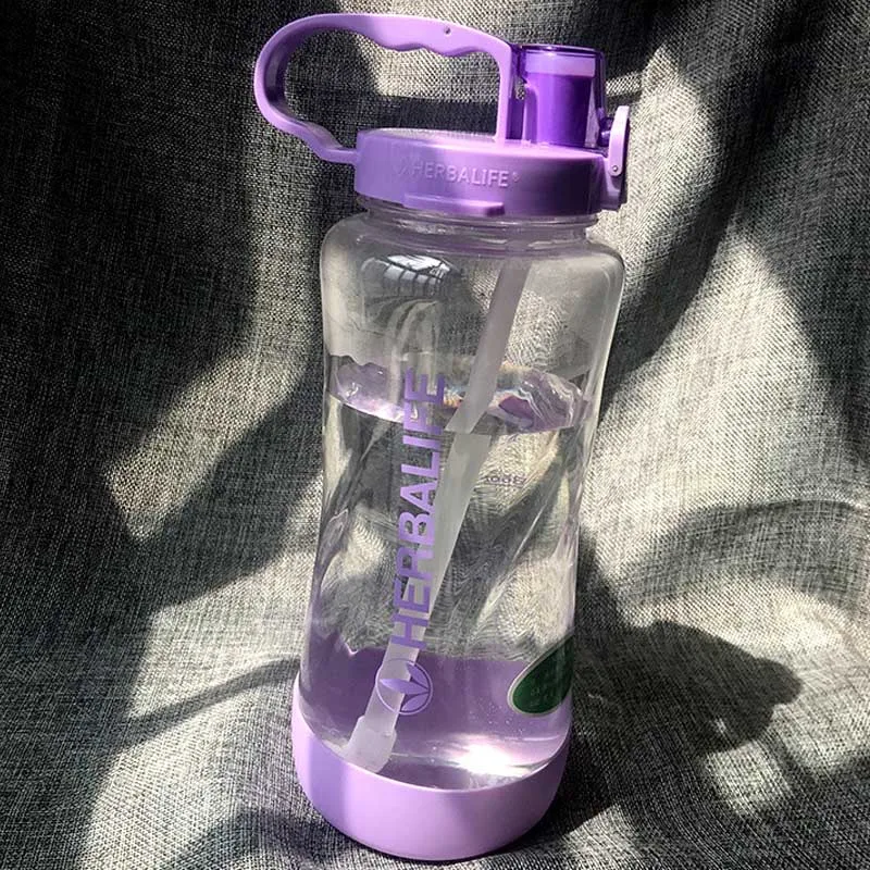 2000ml3 Высокое качество 1000 мл/2000 мл 7 цветов Herbalife 24 часа питание Силиконовое сиденье Спорт Тип Бутылка на веревочке воды - Цвет: 2000ml3