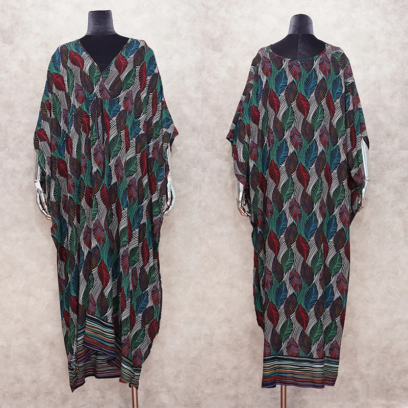 Женское пляжное платье с коротким рукавом V-образным вырезом и высокой талией |