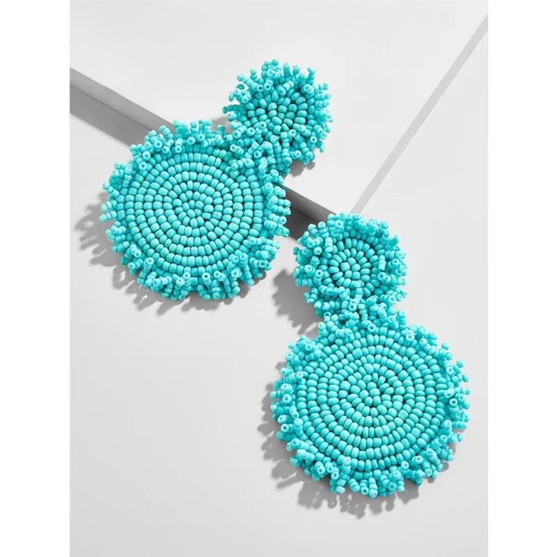 Длинные висячие серьги для женщин винтажные этнические с большими кристаллами