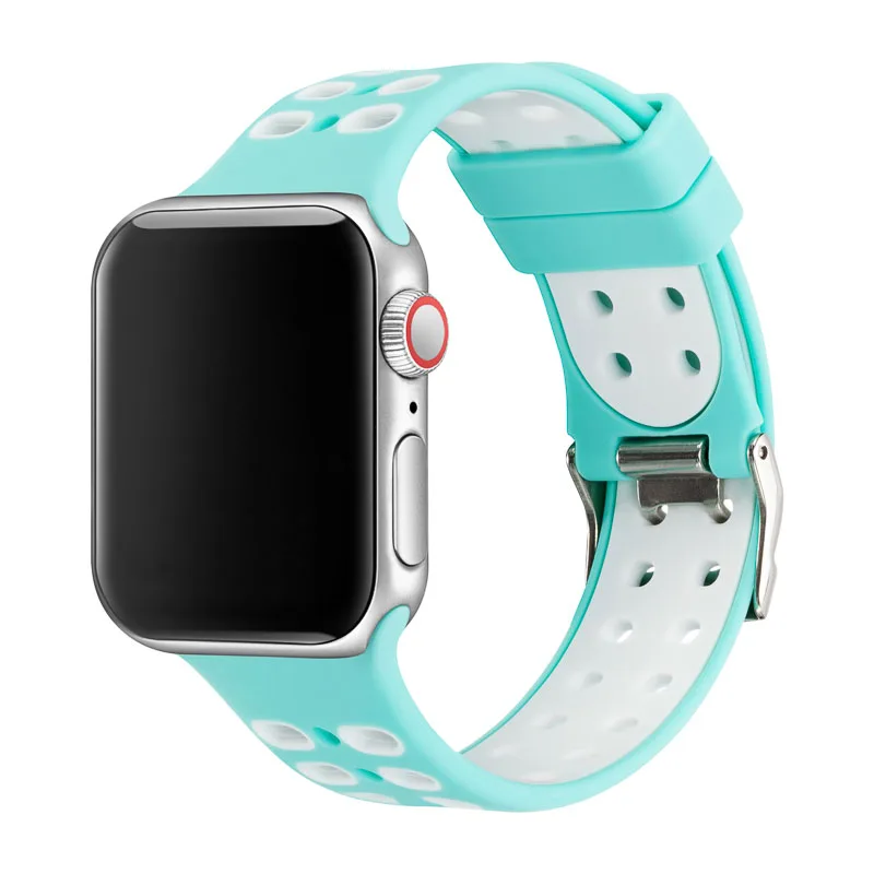 3 Совместимость наручных часов Apple Watch 38 мм 42 мм Замена наручных часов Iwatch, полос 40 мм 44 силиконовый ремешок для наручных часов Apple Watch браслет 5/4/3/2/1 81005 - Цвет ремешка: 3