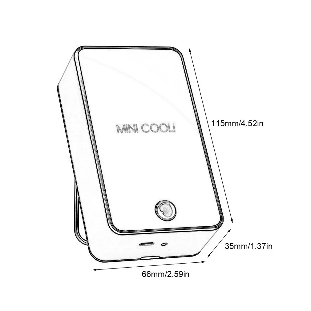 

USB Rechargeable Mini Handheld Fan Portable Summer Handy Fan with LED Indicator for Home School Office Travel Use