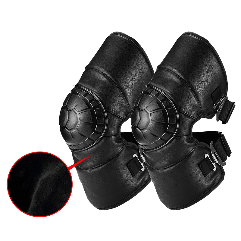 Мотоциклетная зимняя защита колена от падения теплозащита и ветра два комплекта