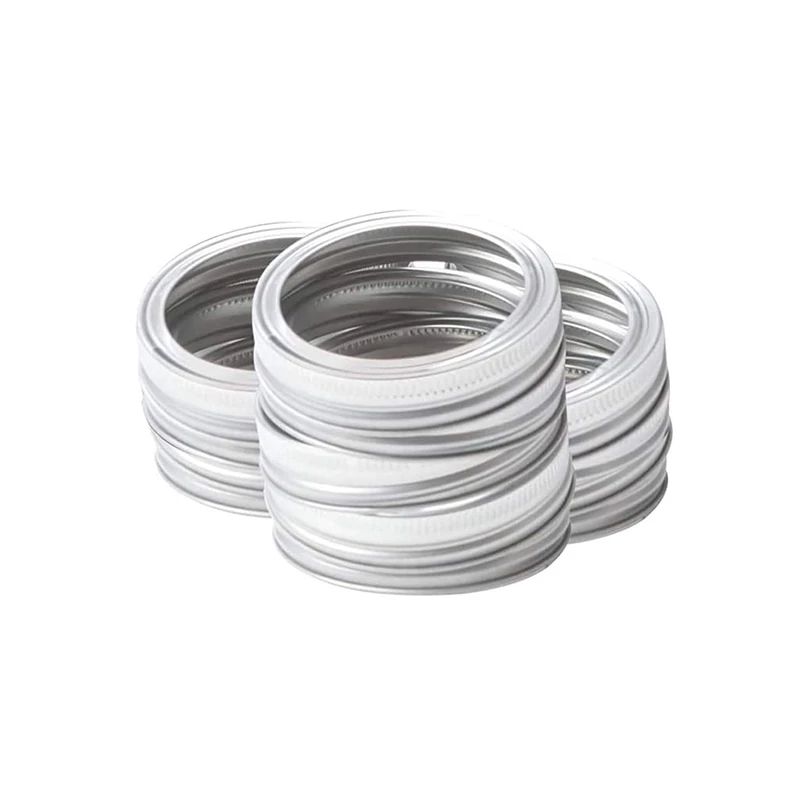 

24Pcs 70mm Canning Lids,Stainless Steel Lids for Mason Jar Mouth,Split-Type Lids Leak Proof Secure Mason Storage Caps
