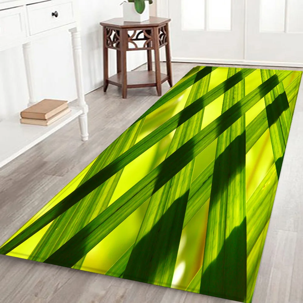 

Modern Kitchen Rugs Hallway Entrance Doormat Home Bedroom Floor Decoration Living Room Carpets Wood Grain Bathroom Anti-Slip Mat