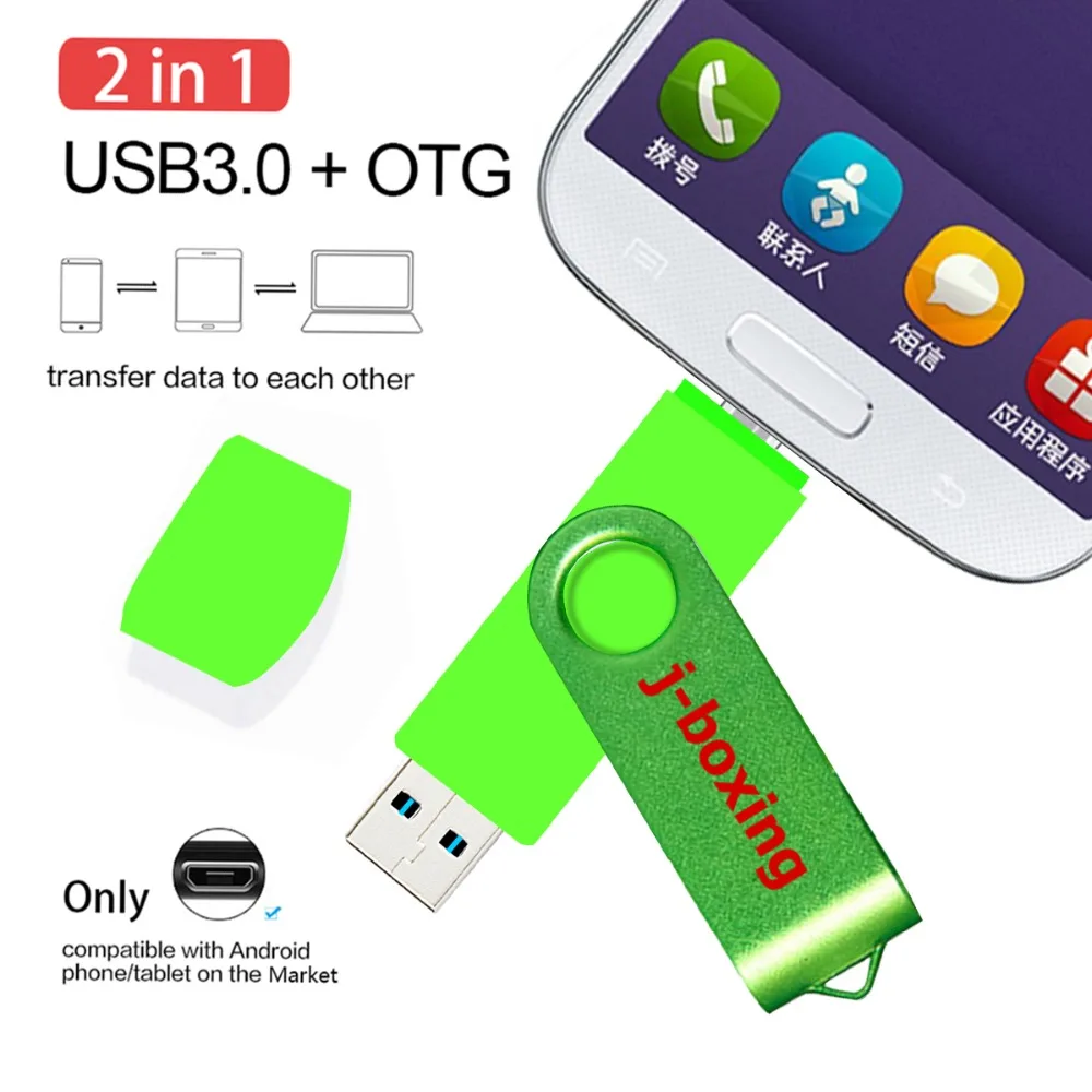 J-бокс USB 3,0 OTG USB флеш-накопитель 64 ГБ 32 ГБ 16 ГБ высокоскоростная otg флеш-карта памяти для samsung/huawei/Tablet/PC флешки usb