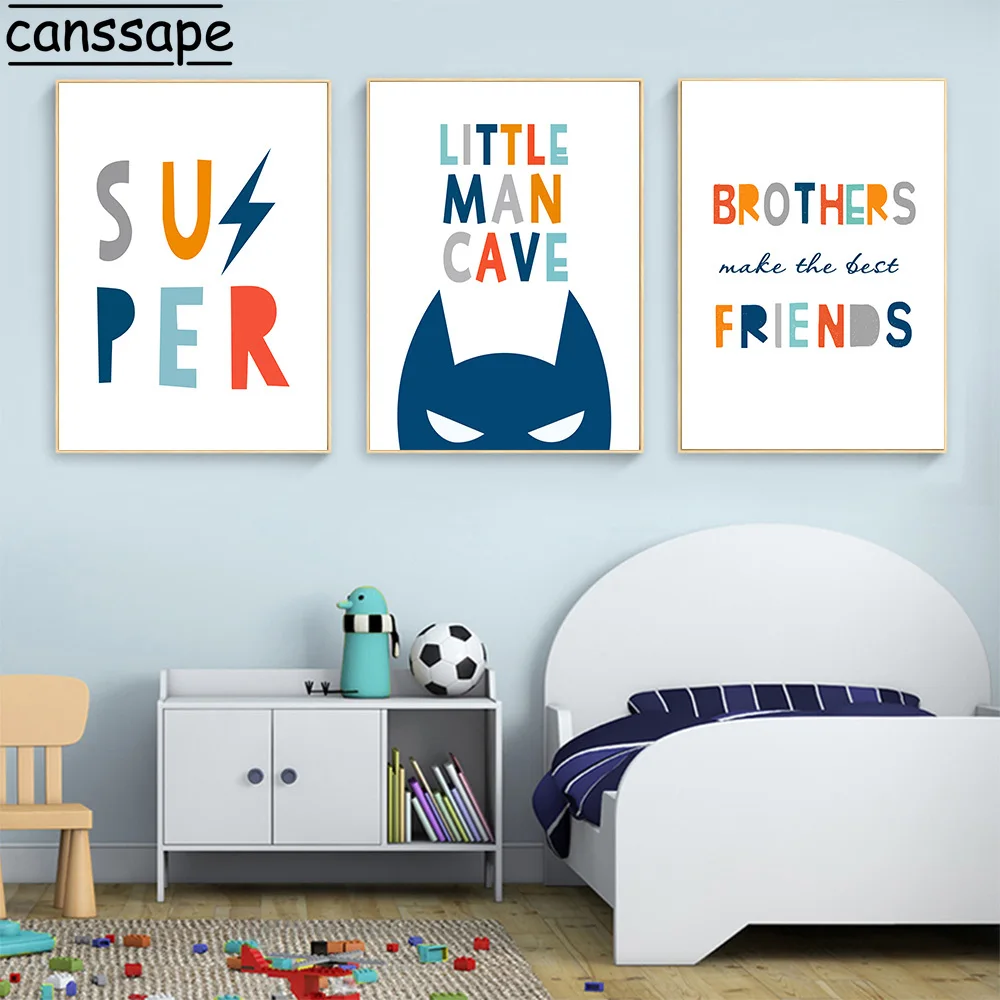 Синий маска Печать на холсте цитаты постер к фильму Стрела Детская настенная