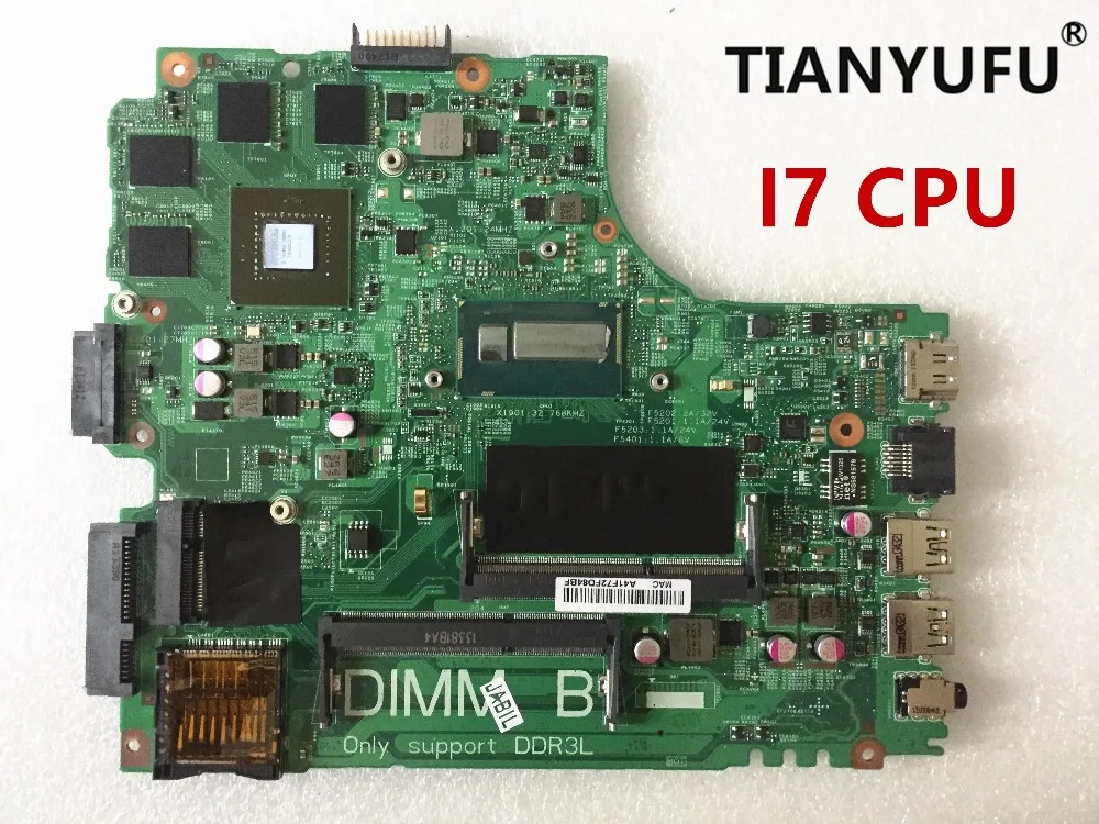 Материнская плата 12307 2 для ноутбука dell Inspiron 3437 5437 семейная GDDR5 DDR3L с процессором i7