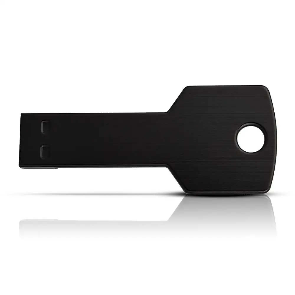 J-boxing черный металлический ключ формы 16 ГБ USB флэш-накопитель флеш-накопитель 2 0