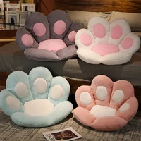 new ins paw pillows pillow cat bear fuzzy long plush decor floor chair for kids pets grey green blue black drop shipping