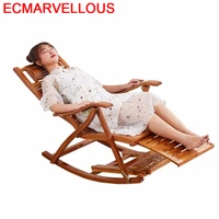 balcony furniture rocking chair sillon reclinable bamboo fauteuil salon folding bed sillones moderno para sala chaise lounge