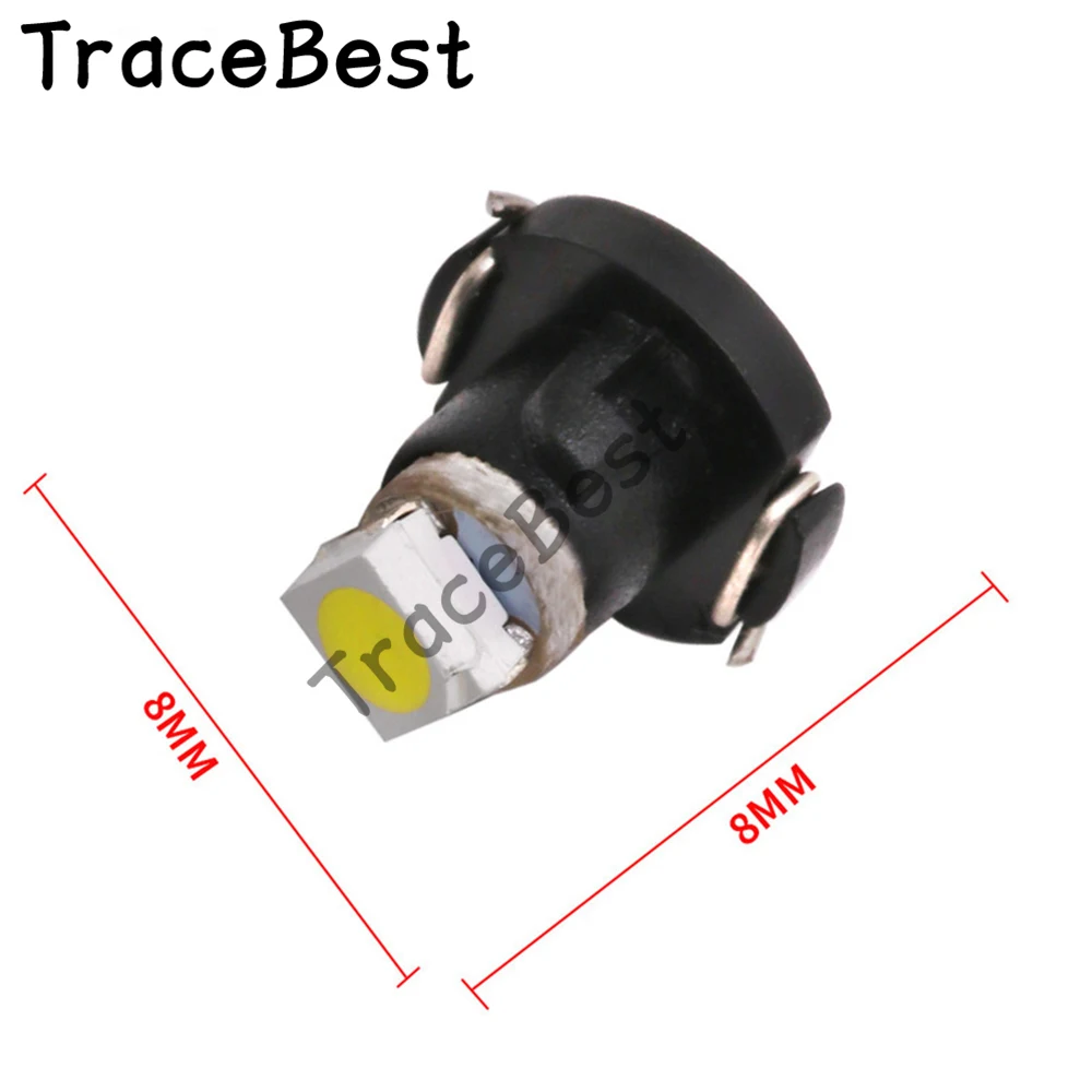 4 шт. белый T3 1210 1SMD инструмент светильник светодиодный лампы 12V белый светильник прост в установке