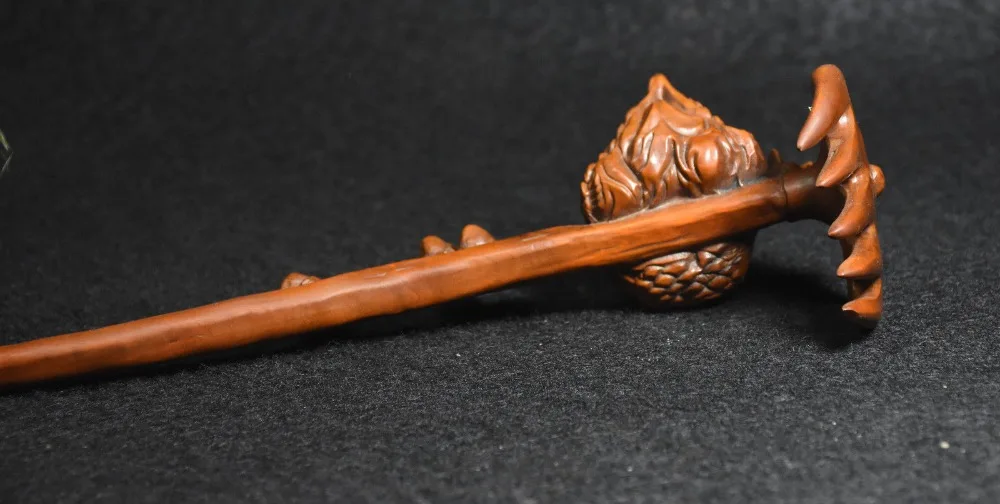 

Crafts statue 8" Chinese Boxwood Carved biddy hen chickabiddy Stand harrow Happy Family Statue