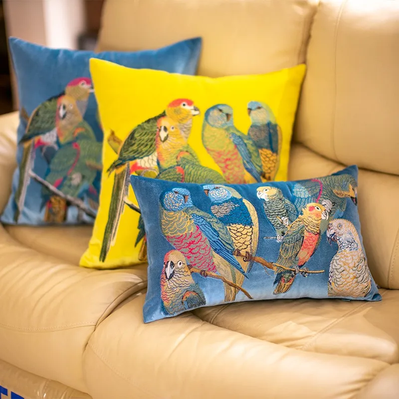 2021 Rams Embroidered Decorative Geometric Pillow Cushion Home Decor Embroidery COVER ONLY NO FILLINGS | Дом и сад