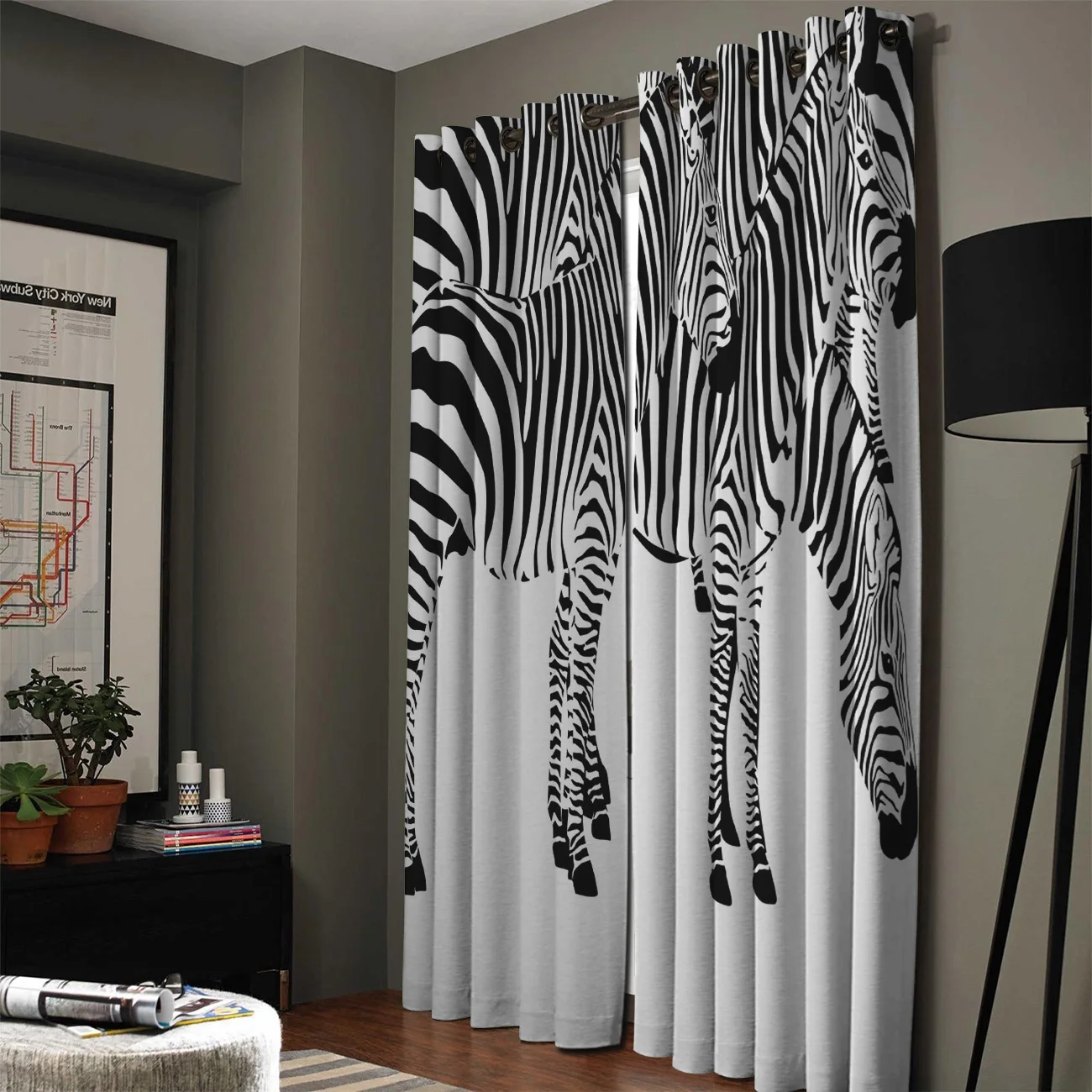 Шторы на окна Zebra Wils занавески для гостиной декоративные предметы | Дом и сад