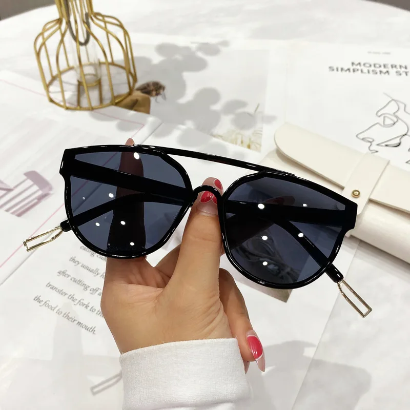 

2021 ретро женские солнцезащитные очки «кошачий глаз» модные круглые солнцезащитные очки в оправе Iarge металлические зеркальные очки с дужкам...