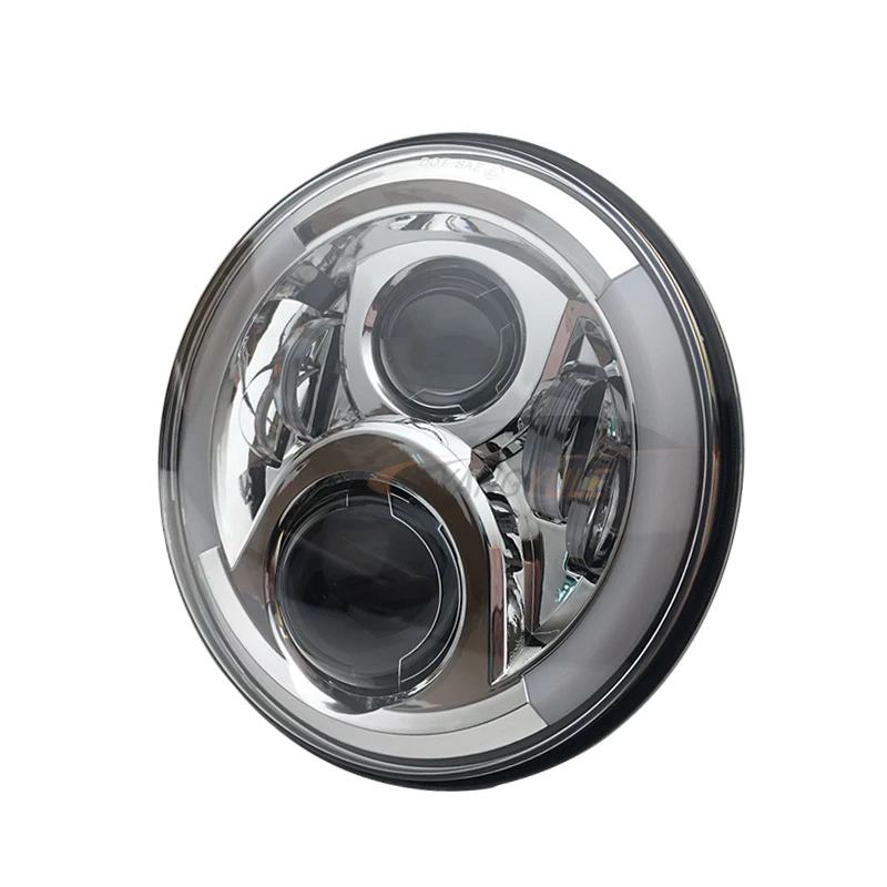 7 Inch Round LED Headlights Projection Headlight Kit for Jeep Wrangler JK TJ LJ lada niva 4x4 suzuki samurai Hummer H1 H2 | Автомобили и
