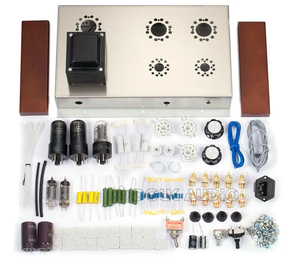 DIY KIT Amplifier Дук аудио 6J4+ 6P6P ламповый предусилитель, Hi-Fi, домашний стерео усилитель класса Д аудио 4 канальный предусилитель - Цвет: DIY KIT Amplifier
